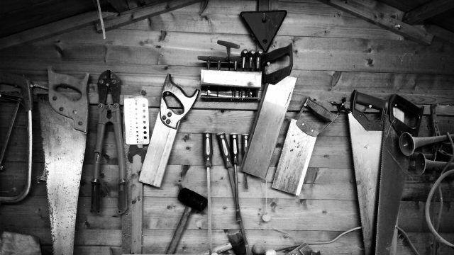 Tools on worktable